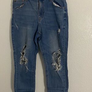 Wild Fable Women's Distressed Blue Jeans